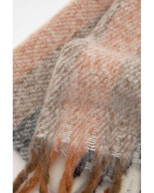 Sciarpa A Righe Soft Con Frange di Pull&Bear in Natural