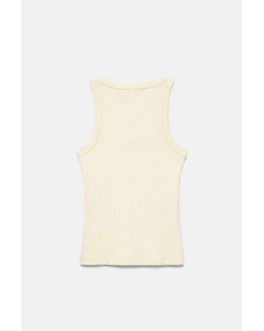 Pull&Bear Natural Basic Tank Top