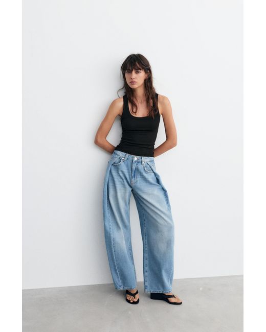 Pull&Bear Basic Tanktop in het Black