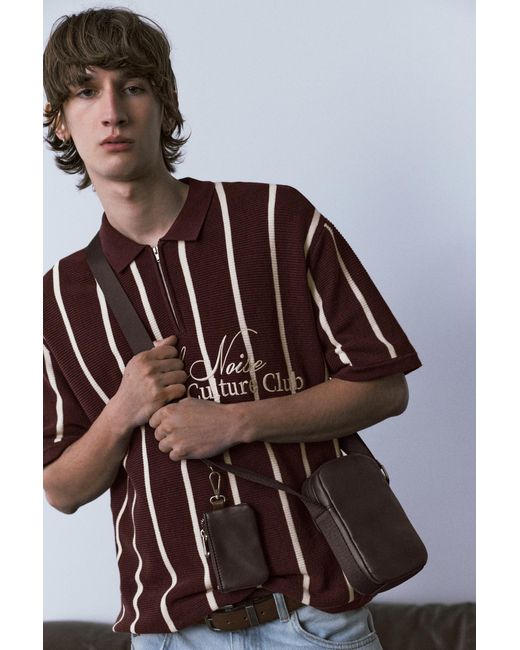 Pull&Bear Brown Crossbody Phone Bag for men