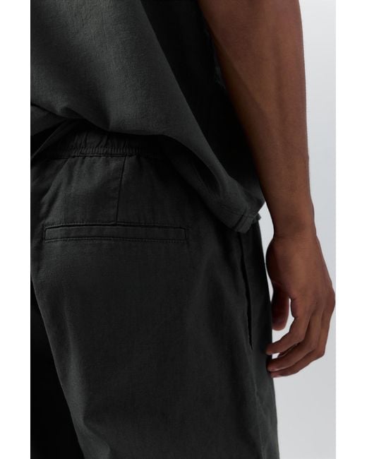 Pull&Bear Jogginghose Mit Leinen in Black für Herren