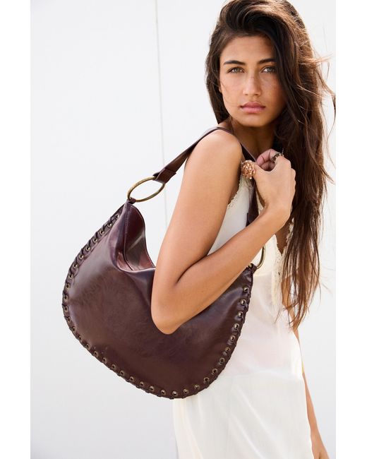 Pull&Bear Purple Shoulder Bag With Rings