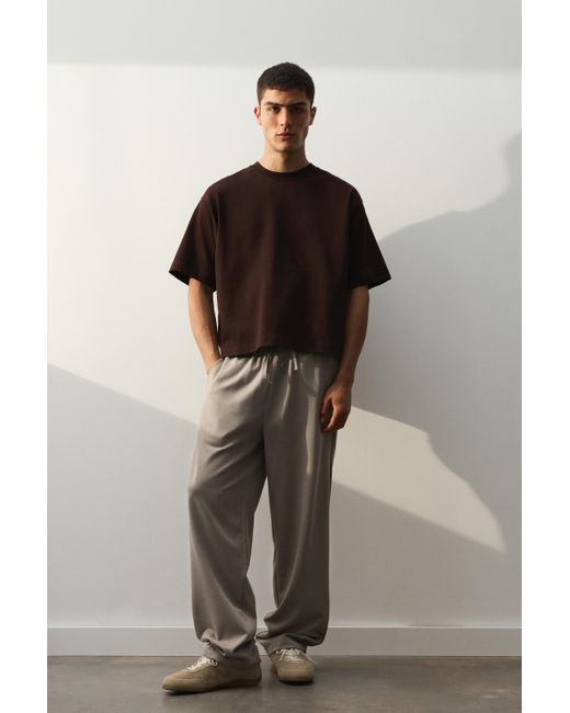 Pull&Bear Black Tailored Fit Joggers for men