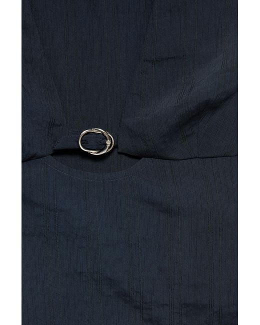 Top Sans Manches À Boucle Pull&Bear en coloris Blue
