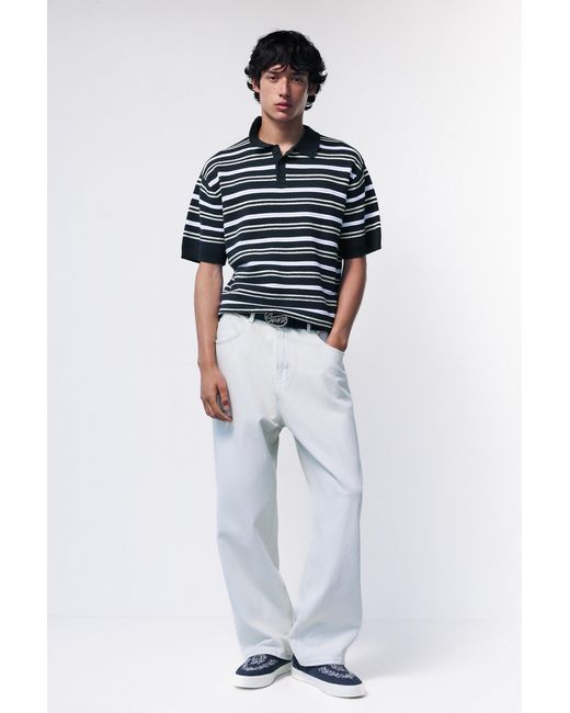 Polo di Pull&Bear in Blue da Uomo