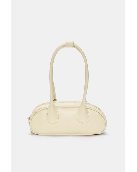 Pull&Bear White Retro-Schultertasche