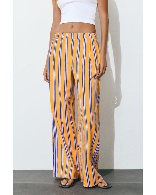 Pull&Bear Multicolor Striped Pyjama-Style Trousers