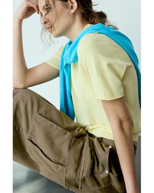 Bermuda Cargo Lunga di Pull&Bear in Green
