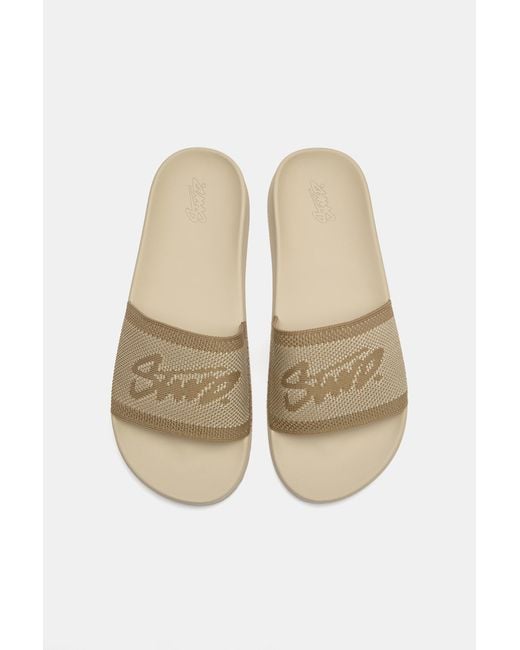 Pull&Bear Blue Stwd Rubberised Sandals for men