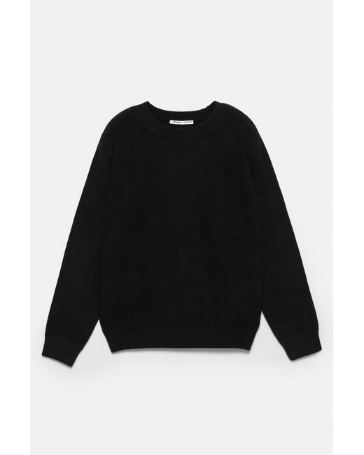 Pull&Bear Blue Oversize Round Neck Sweater