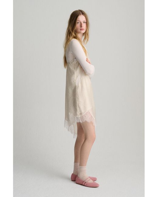 Pull&Bear Natural Combined Camisole Dress