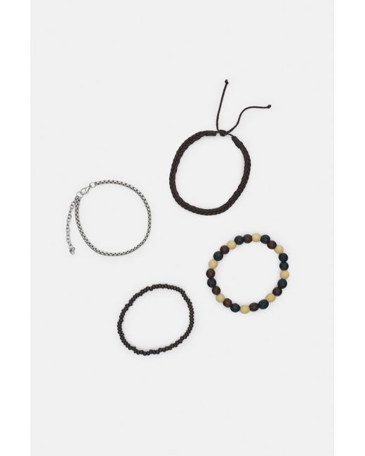 Set 4 Bracciali di Pull&Bear in White da Uomo