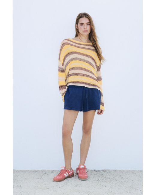 Pull&Bear Black Space Dye Cutwork Jumper