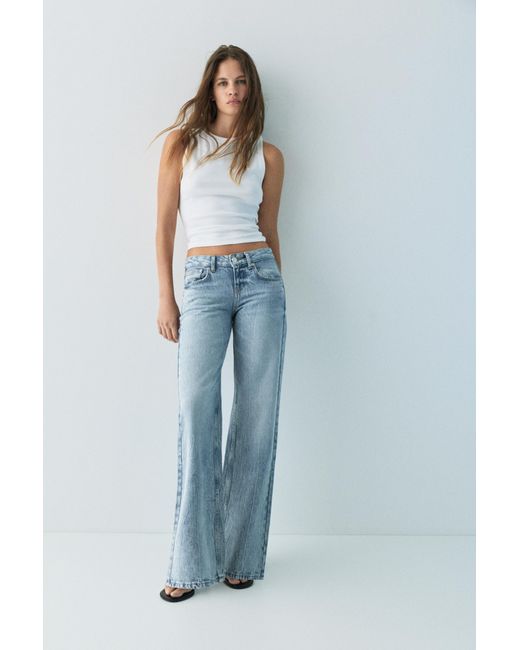 Jeans Droits Étoiles Pull&Bear en coloris Blue