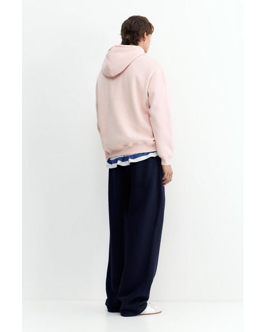 Pull&Bear Pink Basic Hooded Sweatshirt for men