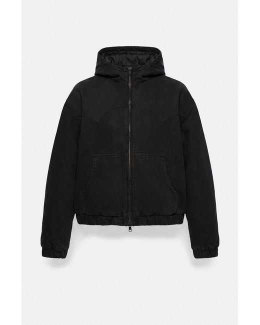 Bomber Con Cappuccio di Pull&Bear in Black da Uomo