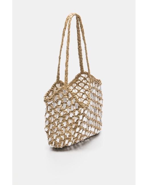Pull&Bear Brown Embellished Shoulder Bag