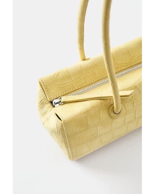 Pull&Bear Metallic Textured Shoulder Bag