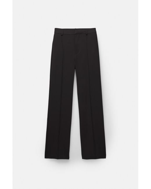 Pull&Bear Black Tailored Bundfaltenhose