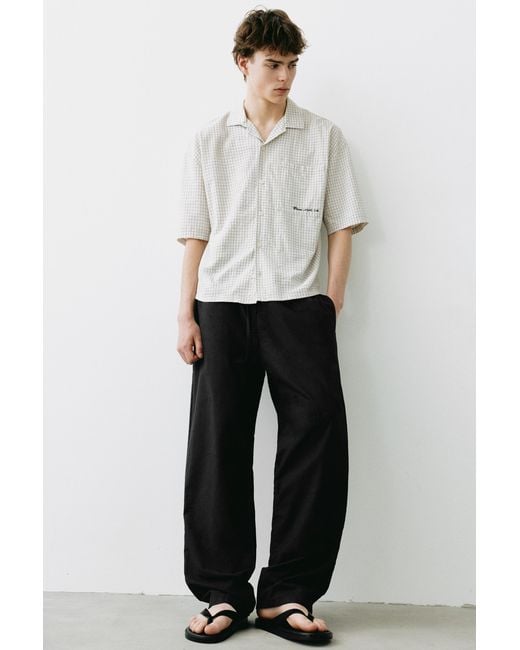 Pull&Bear White Rustic Joggers for men