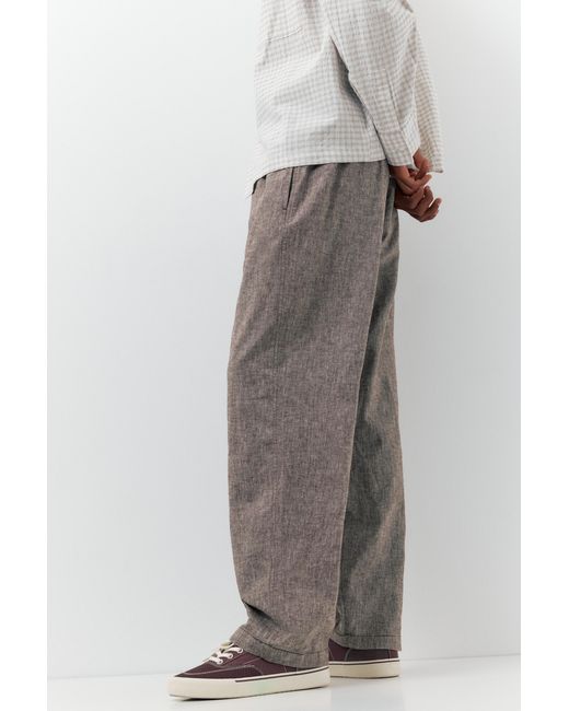 Pantalon Jogger En Lin Pull&Bear pour homme en coloris Gray