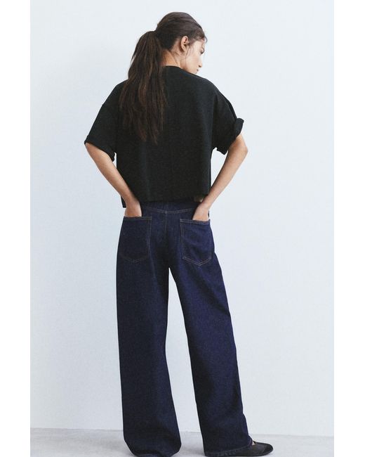 Pull&Bear Black Boxy Short Sleeve T-Shirt