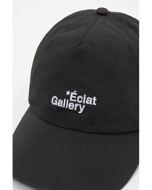 Pull&Bear Black Technical Cap With Text for men