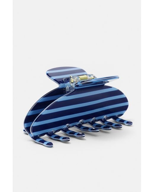 Pull&Bear Blue Striped Hair Clip