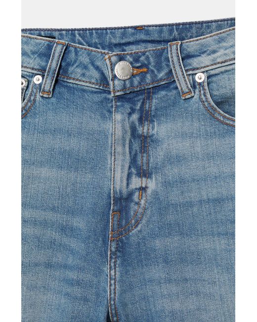 Bermuda Jeans Slim Basic di Pull&Bear in Blue da Uomo