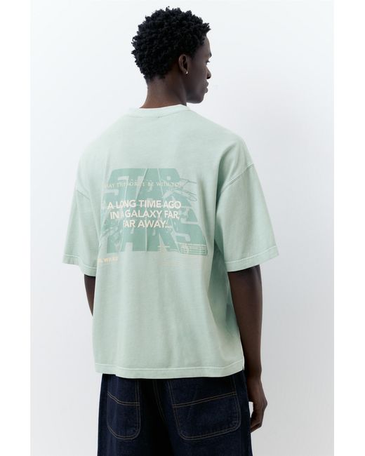 Pull&Bear Star Wars T-Shirt in het Green voor heren