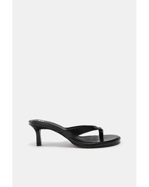Pull&Bear Black High-Heel Sandals