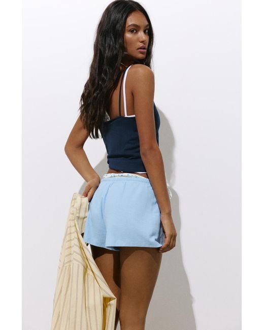 Short Texture Floreale di Pull&Bear in Blue