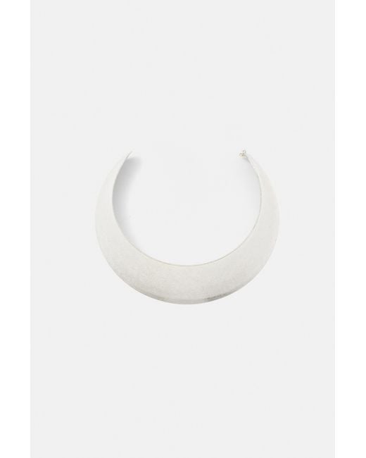 Pull&Bear Brede Gladde Choker in het Metallic