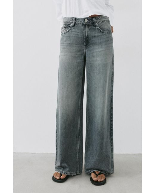 Jean Baggy Oversize Pull&Bear en coloris Gray