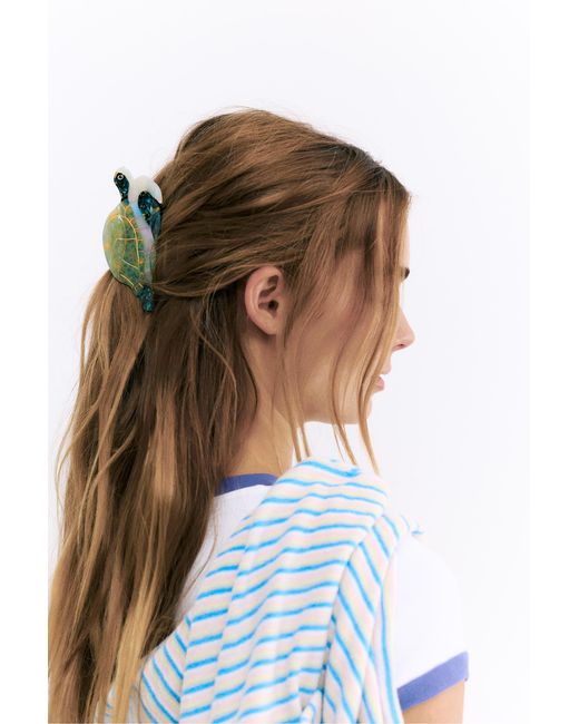 Pull&Bear Green Pleasures X Stwd Tortoise Hair Clip