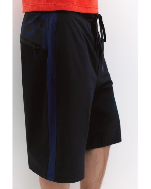 Pull&Bear Black Pleasures X Stwd Swim Shorts for men