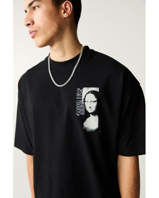 T-shirt Off-White Homme Blanc Cassé Imprimé Monalisa Noir - Taille XL - Occasion