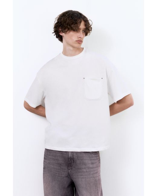 Pull&Bear Multicolor Boxy T-Shirt With Pocket for men