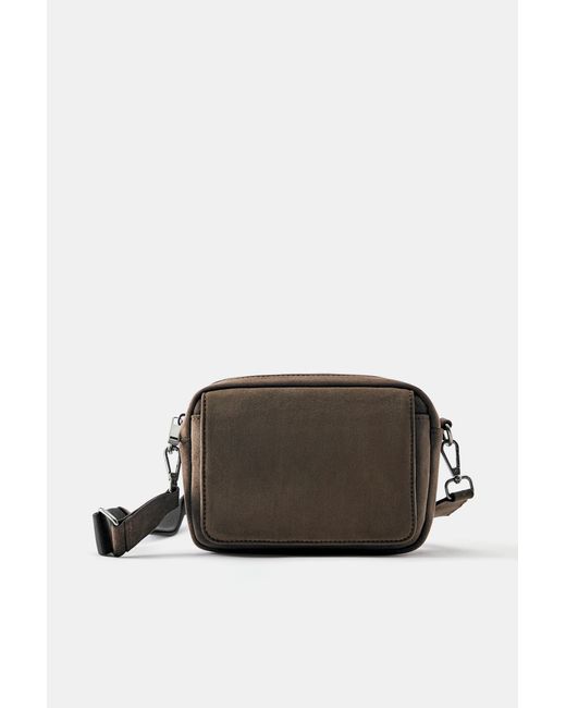 Pull&Bear Gray Crossbody Bag for men