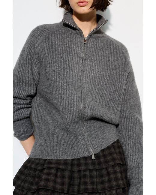 Pull&Bear Gray Zip-Up Cardigan