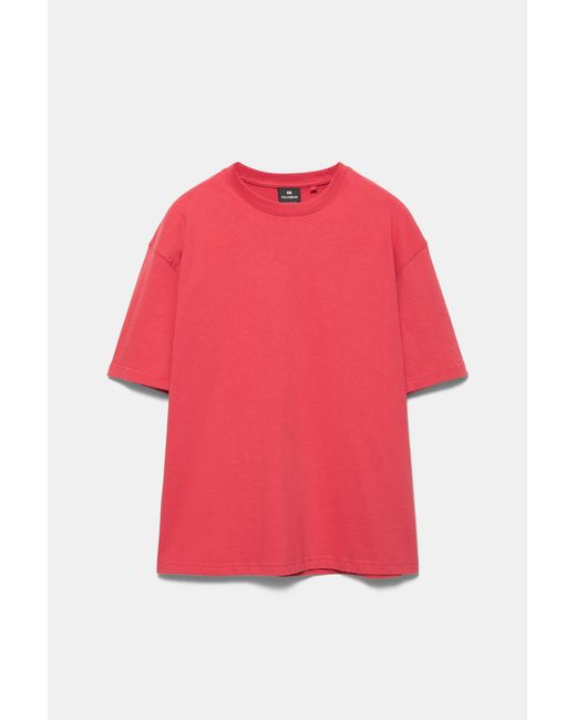 Pull&Bear Red Premium Short Sleeve T-Shirt for men