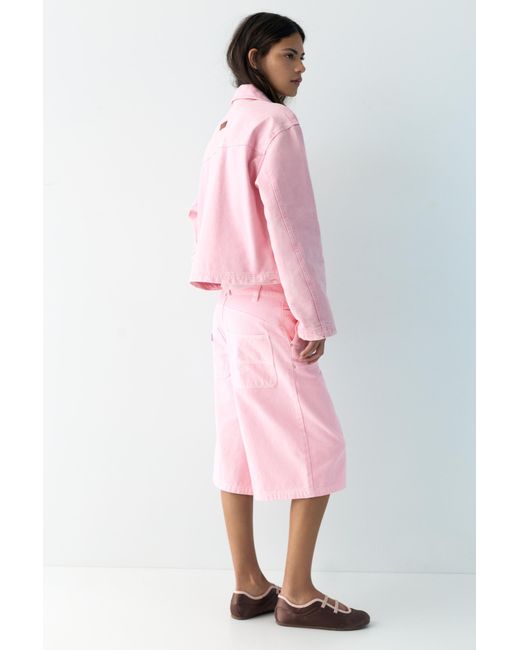 Pull&Bear Pink Utility Jacket