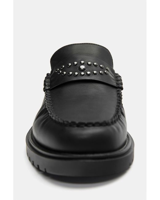 Pull&Bear Blue Studded Loafers for men