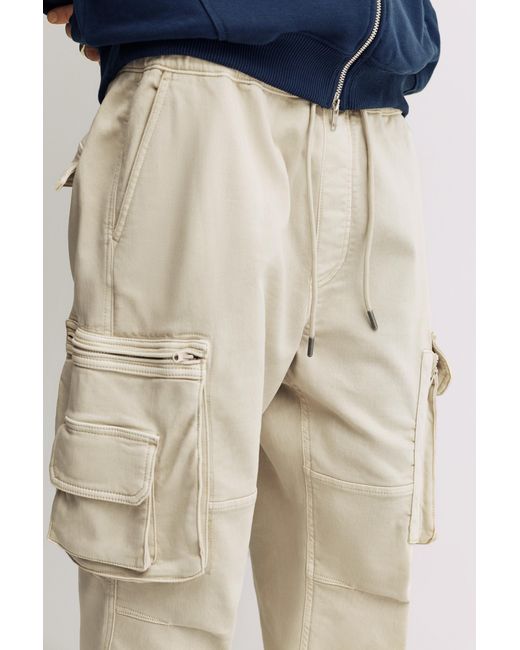 Pull&Bear Blue Multi-Pocket Comfort Jogger Trousers for men