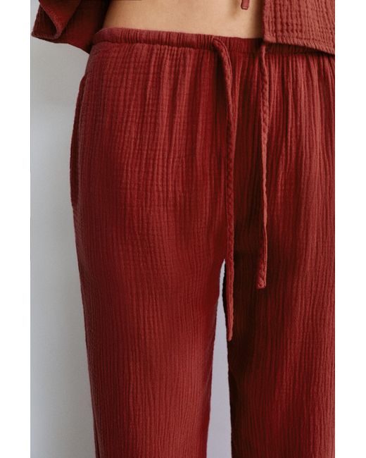 Pantalon Fluide En Bambula Pull&Bear en coloris Multicolor
