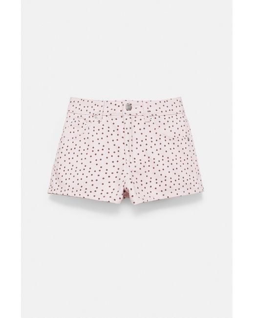 Pull&Bear Mini Short Met Stippen in het Multicolor