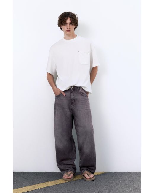 Pull&Bear Multicolor Boxy T-Shirt With Pocket for men
