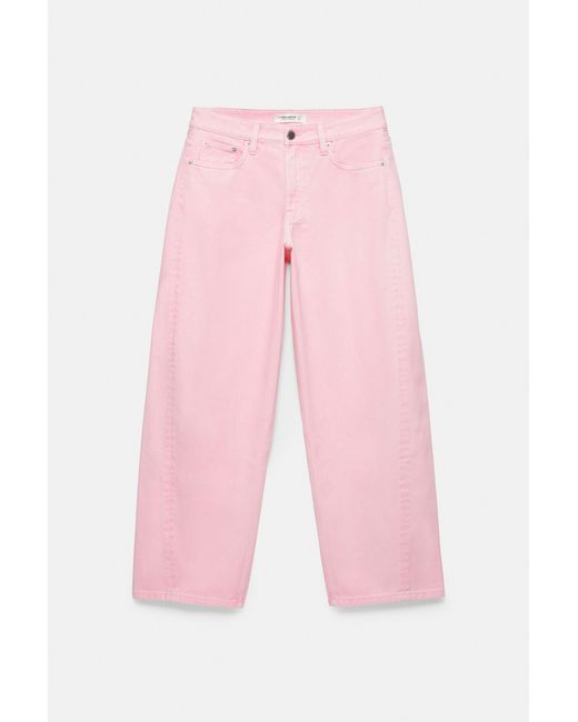 Pull&Bear Barrel Jeans in het Pink