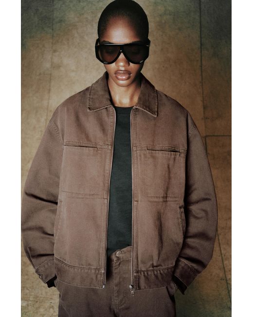 Pull&Bear Brown Utility Jacket