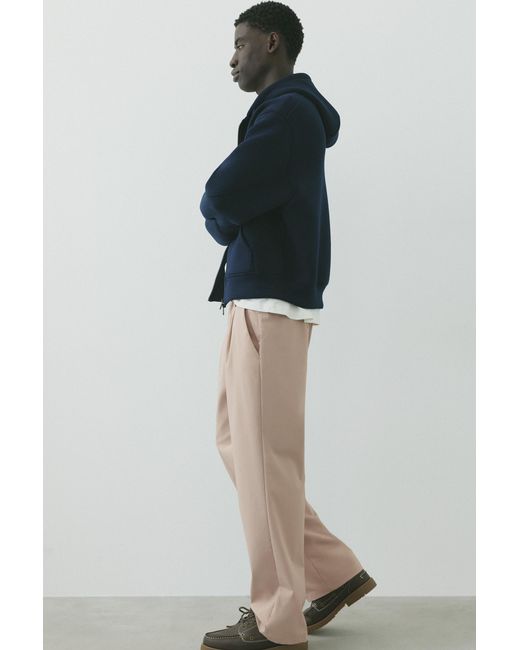 Pantalon Tailoring Wide Leg Pull&Bear pour homme en coloris Black